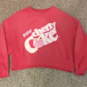 PacSun Cherry Coke Red Sweatshirt